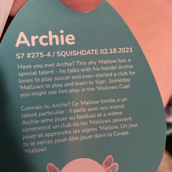Squishmallows Archie the axalotl - Picture 5 of 5